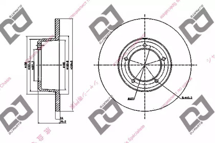 Тормозной диск DJ PARTS BD1712